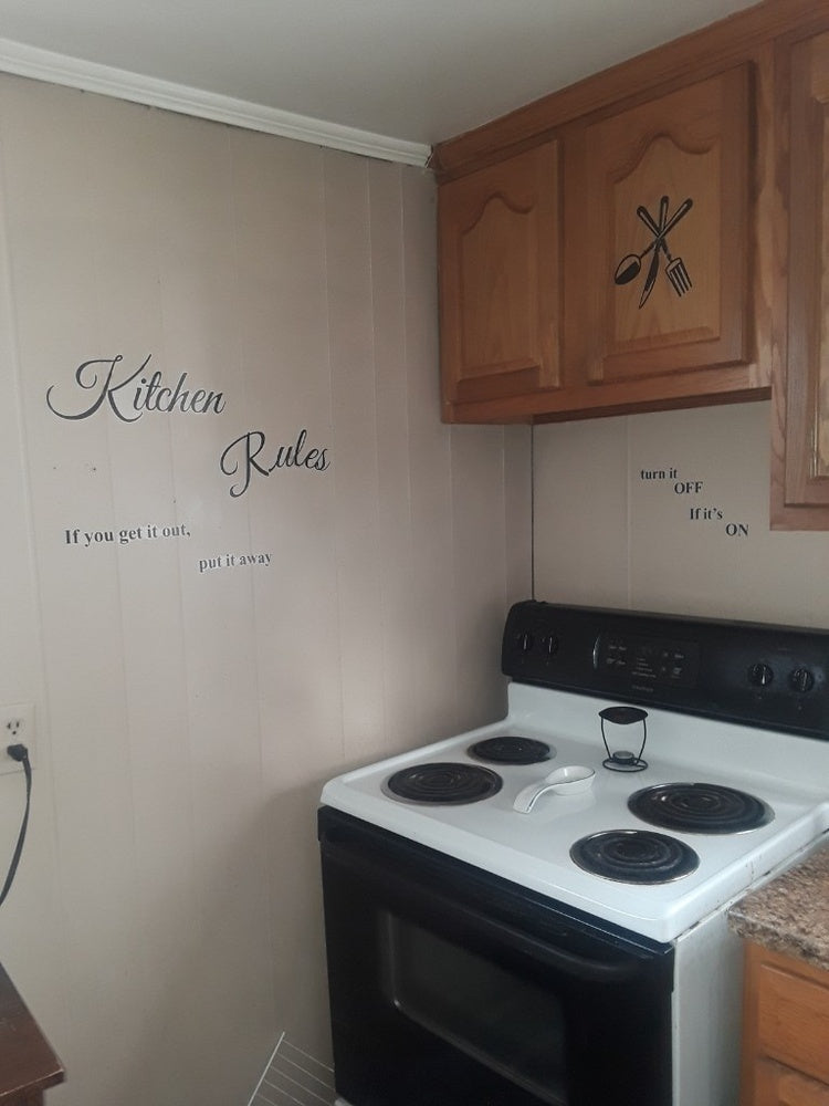 Fashion DIY Removable Kitchen Words Wall Stickers Decal Home Decor Vinyl Art Mural