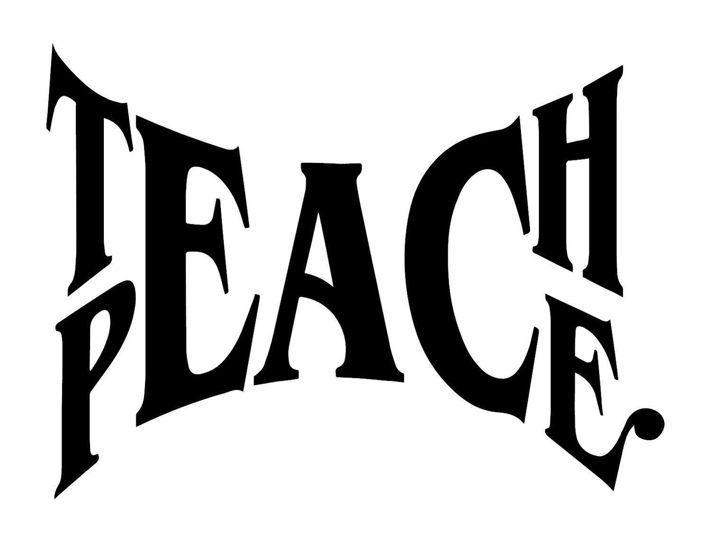 High-quality A Peace Quotes Black Wall Decal Vinyl Decal The Best Teaching Strategy Cultivating Peace Teach Peace Teaching Hope Peace In Our Time A Distinct Peace Sign Wall Decor
