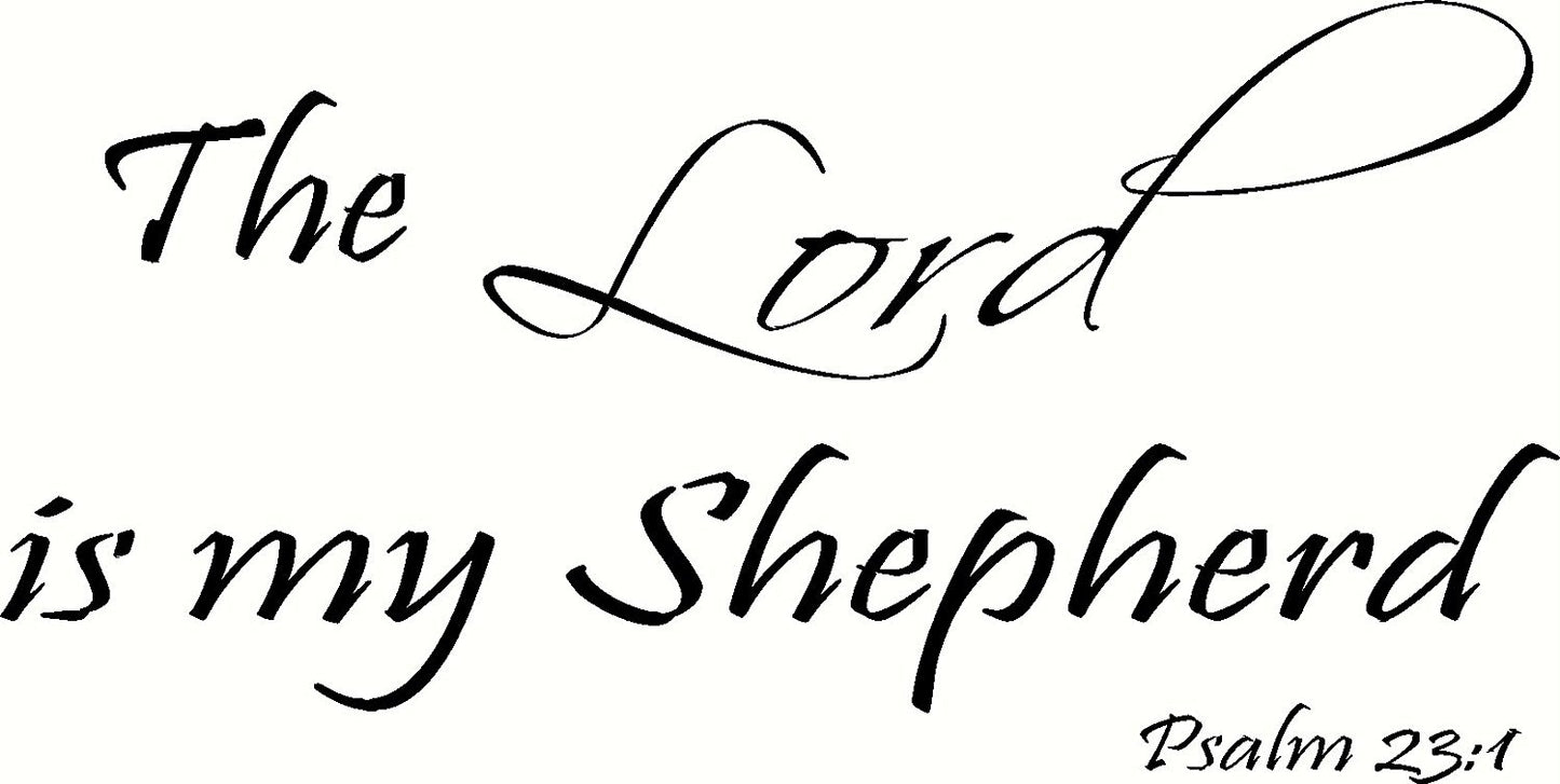 2018 NEW Psalm 23:1 Wall Art, The Lord Is My Shepherd, Creation Vinyls Wall Decal