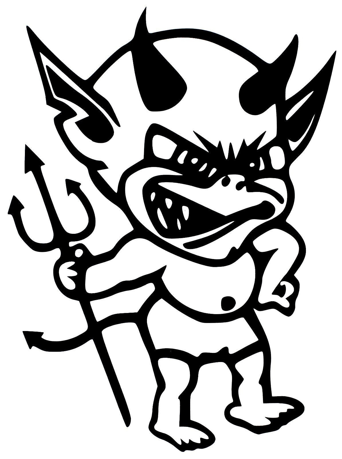 Hot LITTLE DEVIL STICKER Car Bumper Van Window Laptop JDM VINYL DECALS STICKERS