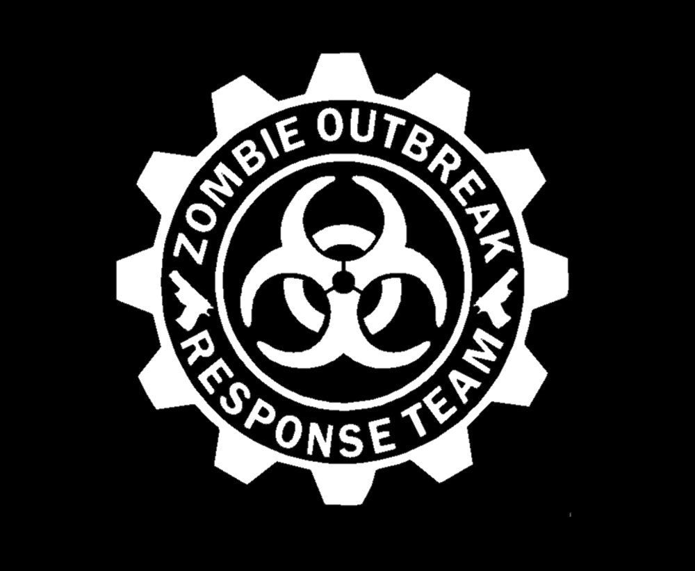High-quality 5.25" ROUND - Zombie Outbreak Response Team Decal Vinyl Sticker