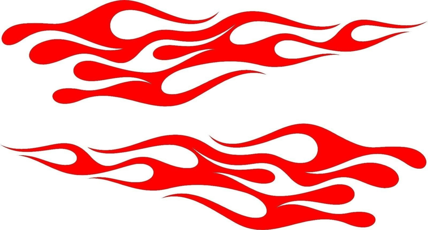 New Fashion 1Pair Auto graphics flames sticker outdoor vinyl decal 32 x 7.5CM