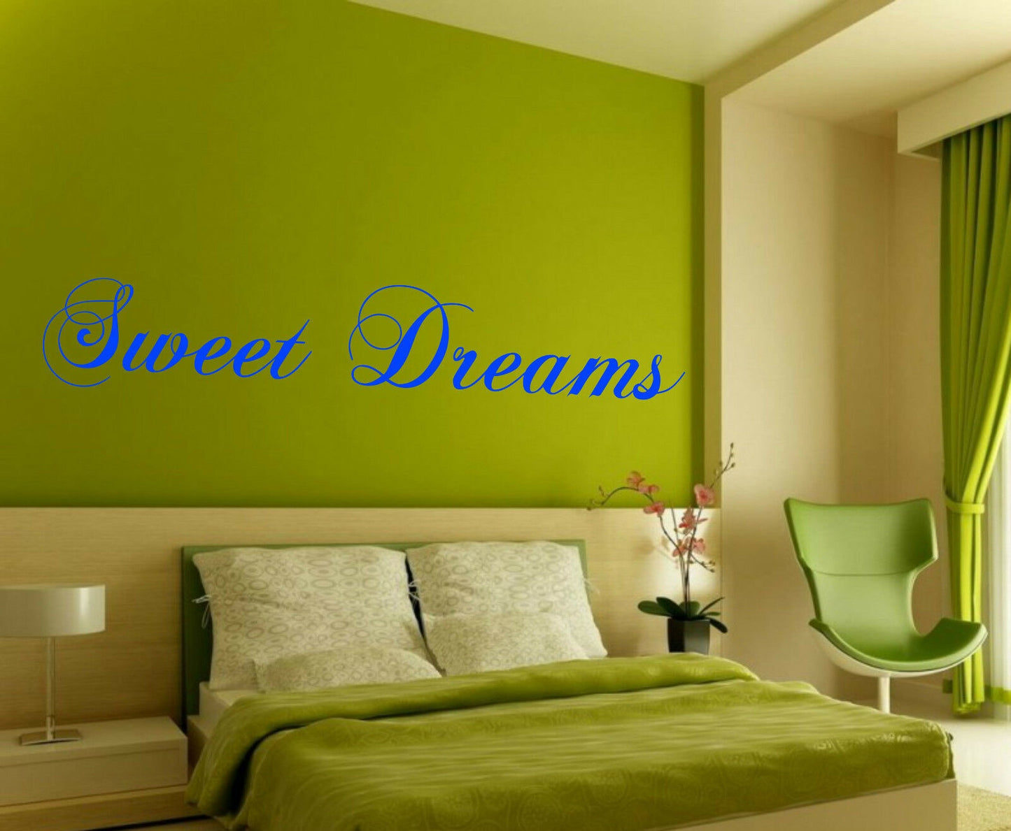 120cm x 30cm Sweet Dreams Wall Art Sticker - Decal Vinyl Transfer Quote - Bedroom Decoration