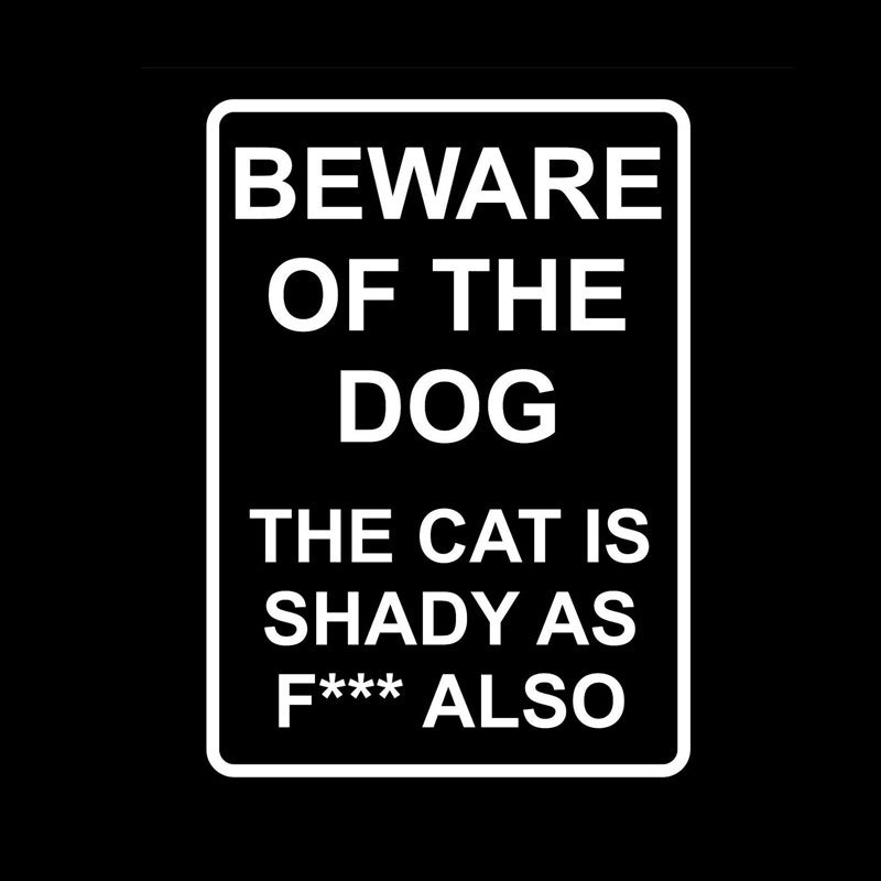 New Hot Funny Beware Of The Dog Warning Sticker Vinyl Decal Window