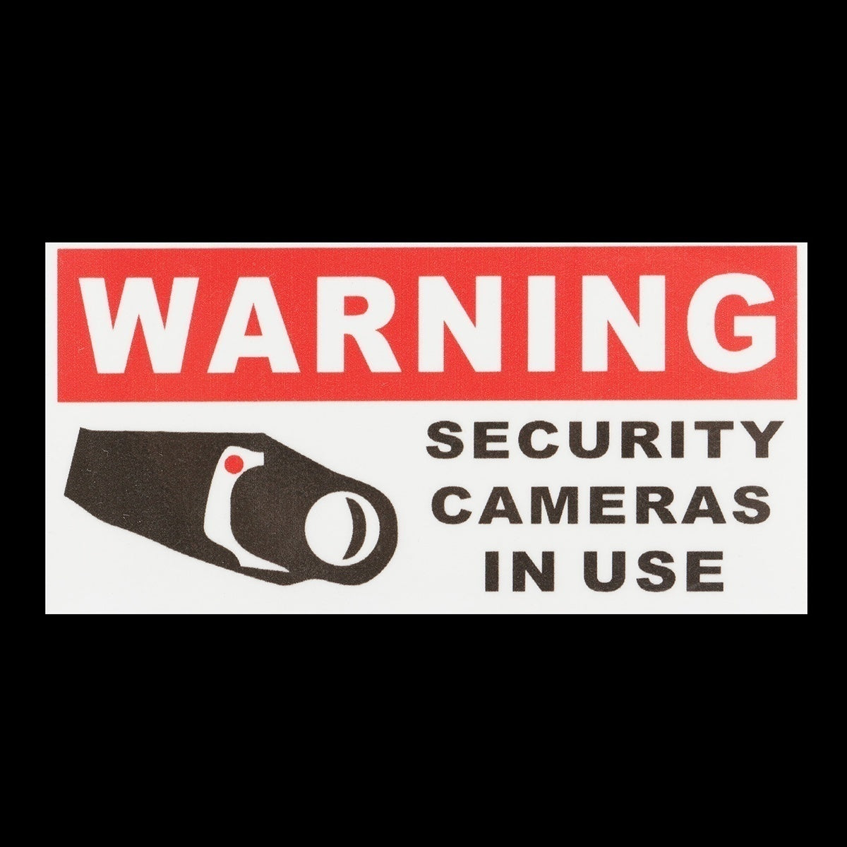 New Fashion 8pcs Security Camera In Use Stickers Safety Signs Decal Self-adhensive Waterproof