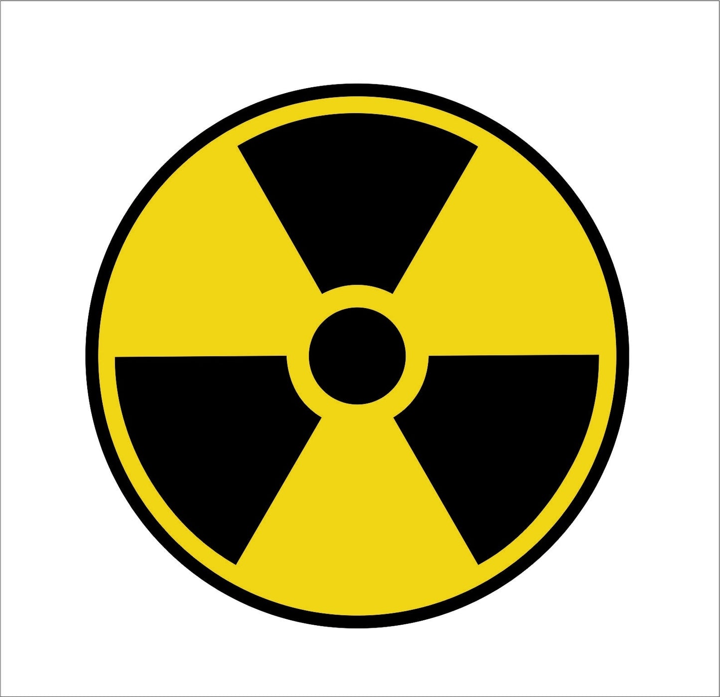 New Hot Nuclear Radiation Sign Warning Symbol Bio Hazard Sticker NUKE Radioactive