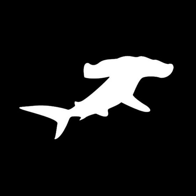 13*7CM Car Sticker Hammerhead SHARK Ocean Motorcycles Personality Car Stickers And Decals CT-794