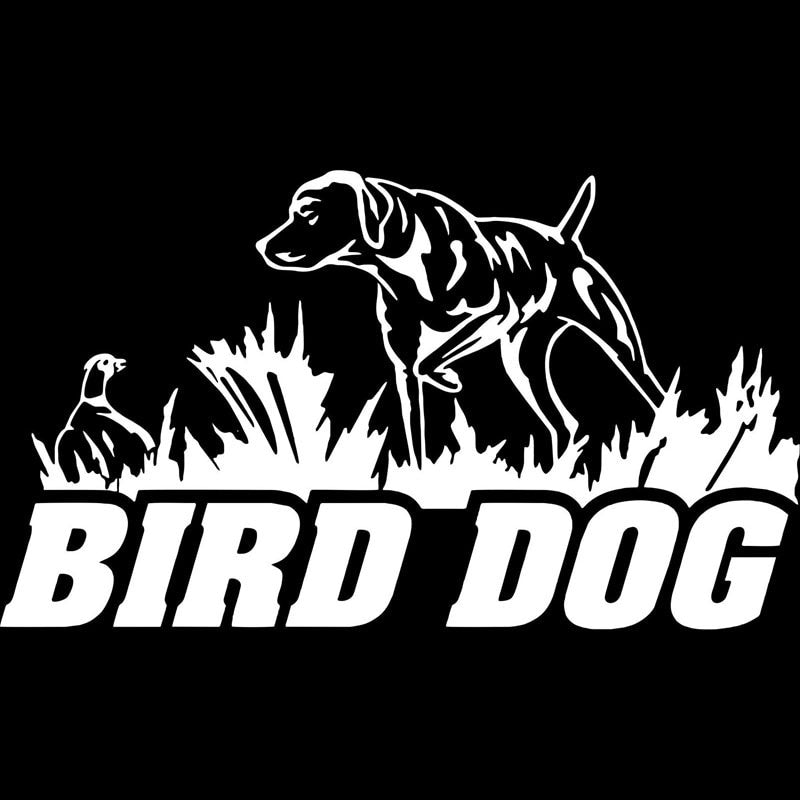 16CM*9.2CM Bird Dog Hunting Pheasant Duck Car Boat Car Stickers Decoration Car Stylings Black Sliver C8-0407