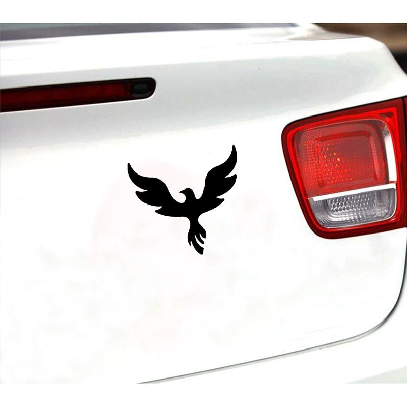 15CM*13.8CM Animal Phoenix Rising Motorcycle Decal Car Sticker Black/Silver Vinyl Decoration C15-1043
