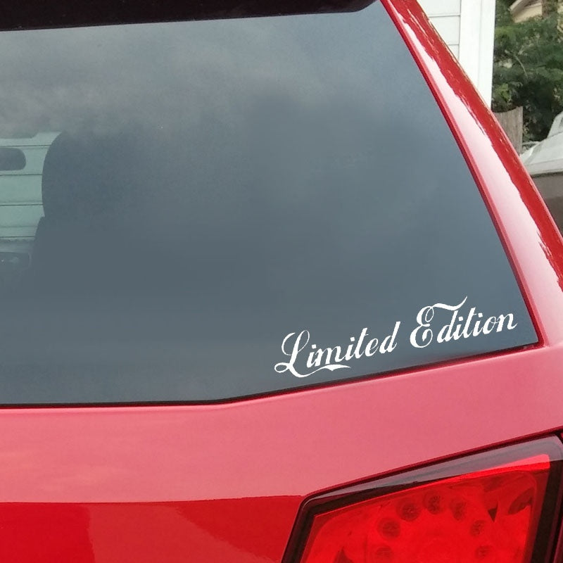 17CM*3.4CM LIMITED EDITION Creative Vinyl Car Window Sticker Decal Black/Silver Accessories C11-0701