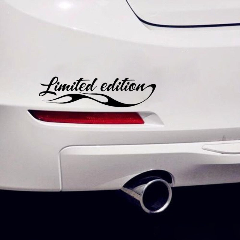 16CM*4.2CM Fashion LIMITED EDITION FANCY Vinyl Car Sticker Decals Accessories Black/Silver C11-0712