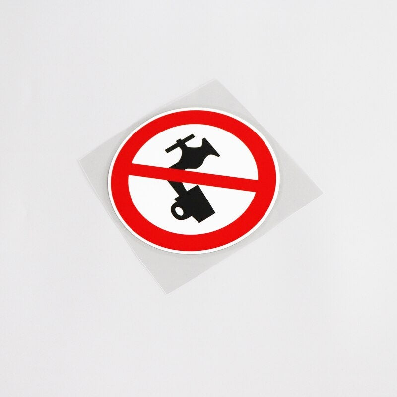 11CM*11CM Interesting Warning Prohibit Drink Water Decal High-quality Car Sticker 13-0185