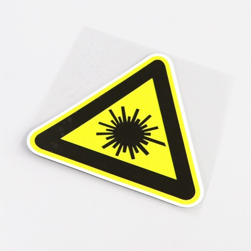 12CM*10.8CM Warning Mark Watch Out laser Car Sticker Decal 13-0876