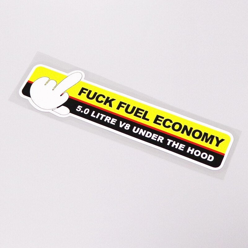 16.7CM*4CM JDM Fuel Economy Graphical Car Sticker Decal And Decoration 13-0240