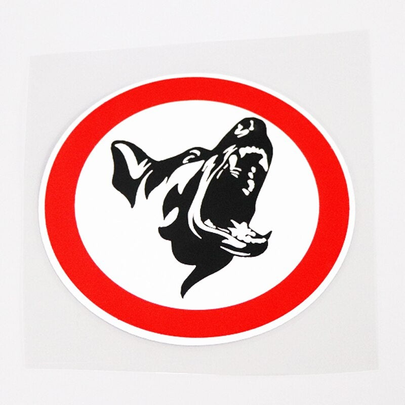 10.5CM*10.5CM Fashion German Shepherd Dog Warning Mark Car Sticker Decal 13-0973