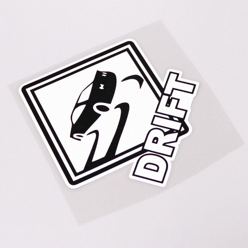 12.3CM*12.3CM Drift Car JDM Humour Car Sticker For Car-styling Graphical 13-0263