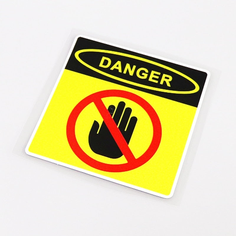 10.5CM*10.7CM Personality DANGER DO NOT TOUCH Car Sticker Decal Accessories 13-0701