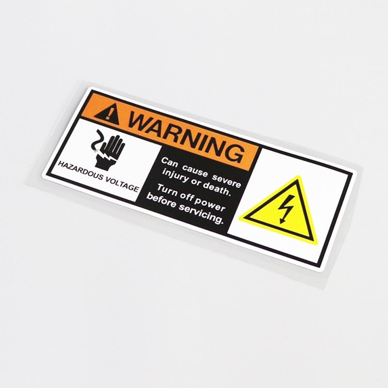 14.7CM*5.8CM WARNING HAZARDOUS VOLTAGE Car Sticker Decal Waterproof 13-0566
