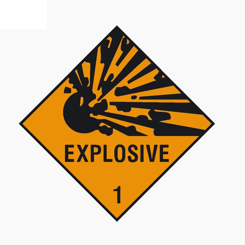 10CM*10CM EXPLOSIVE WARNING NOTICE Warning Mark Personality Car Window Decal Car Sticker C1-7680