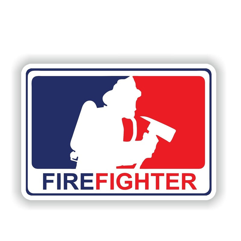 Hot 12.6CM*8.6CM Personality Major League Firefighter Decal Motorcycle Bike Car Sticker 6-1882
