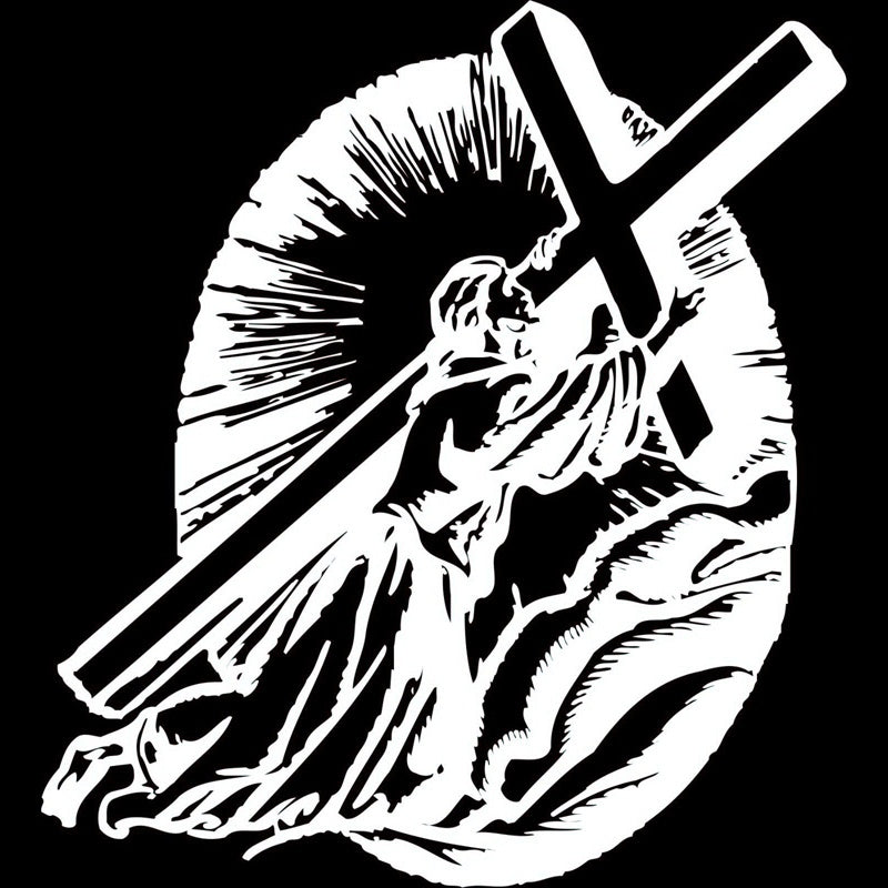 New Hot 16.4cm*18cm Christian Jesus Christ Cross Creative Car-Styling Vinyl Decal Car Sticker S6-3405