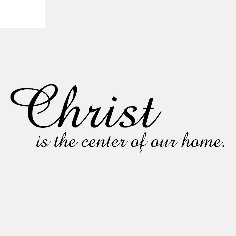 High-quality 50CM*16.1CM Christ In Our Home Inspirational Art PVC Removeable Wall Decor W1-578