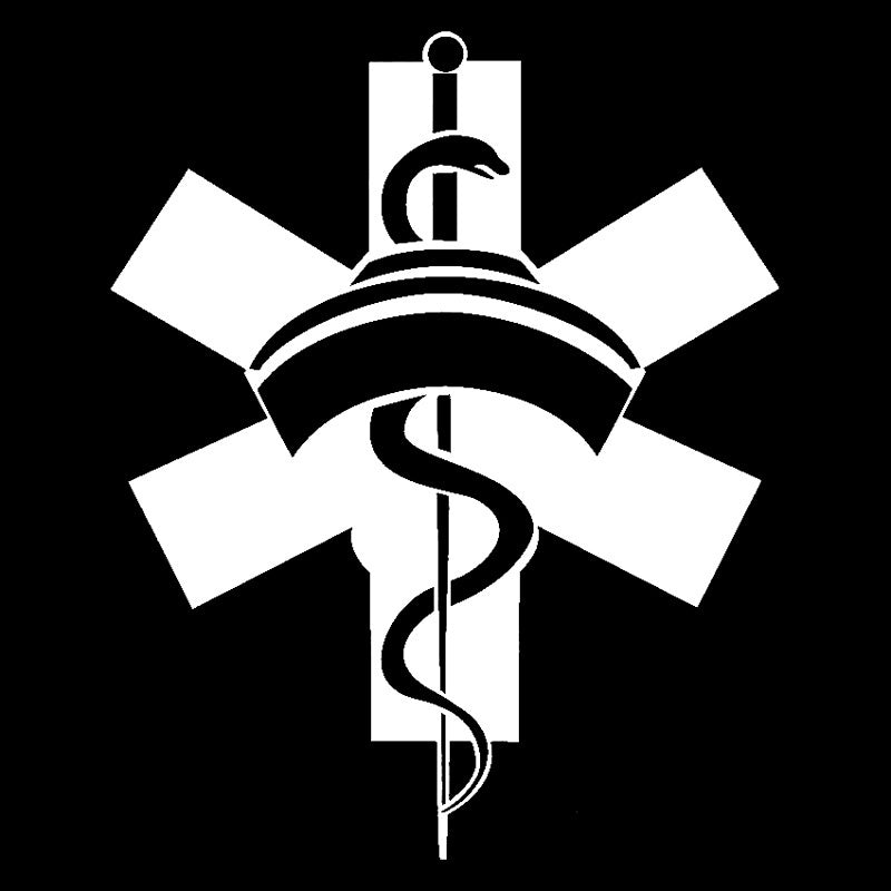 Fashion 12.2cm*15cm Nurse Medical Sign Car Sticker Car Styling Black/Silver S3-5589