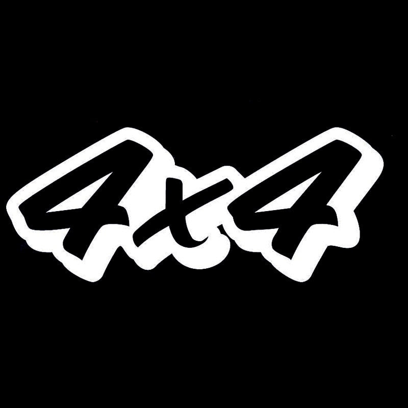 15.5cm*6.4cm 4x4 Offroad Interesting Vinyl Decals Car Sticker Car-styling Black/Silver S6-3554