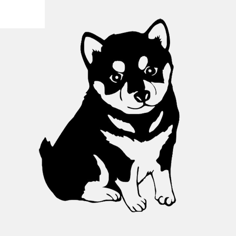 Fashion 43.3CM*60CM Funny Animal Dog Husky Puppy Wall Stickers Art Decal PVC Decor W3-085
