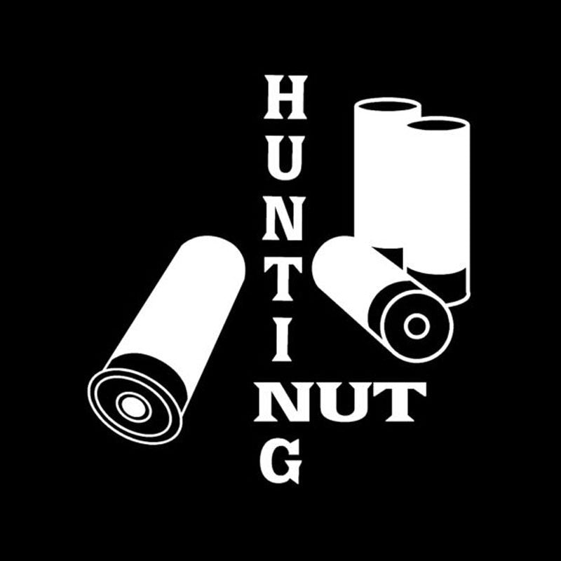 High-quality 12.4CM*13.4CM Personalized Nut Hunting Text Funny Creative Vinyl Accessories C5-0290