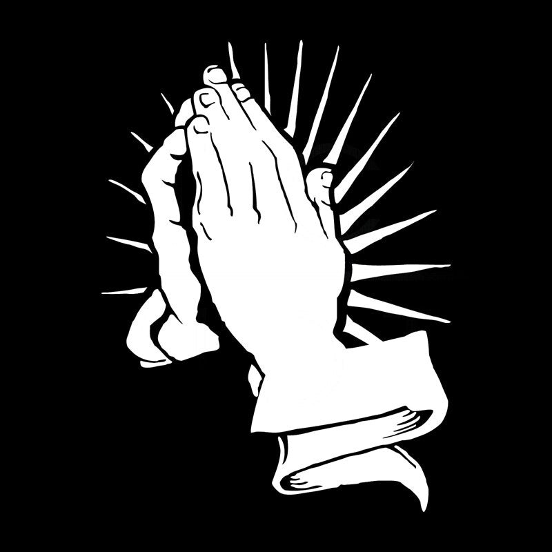 15cm*11.3cm Jesus Hands Christ JDM Cute Funny Vinyl Decal Car Window Sticker S6-3258