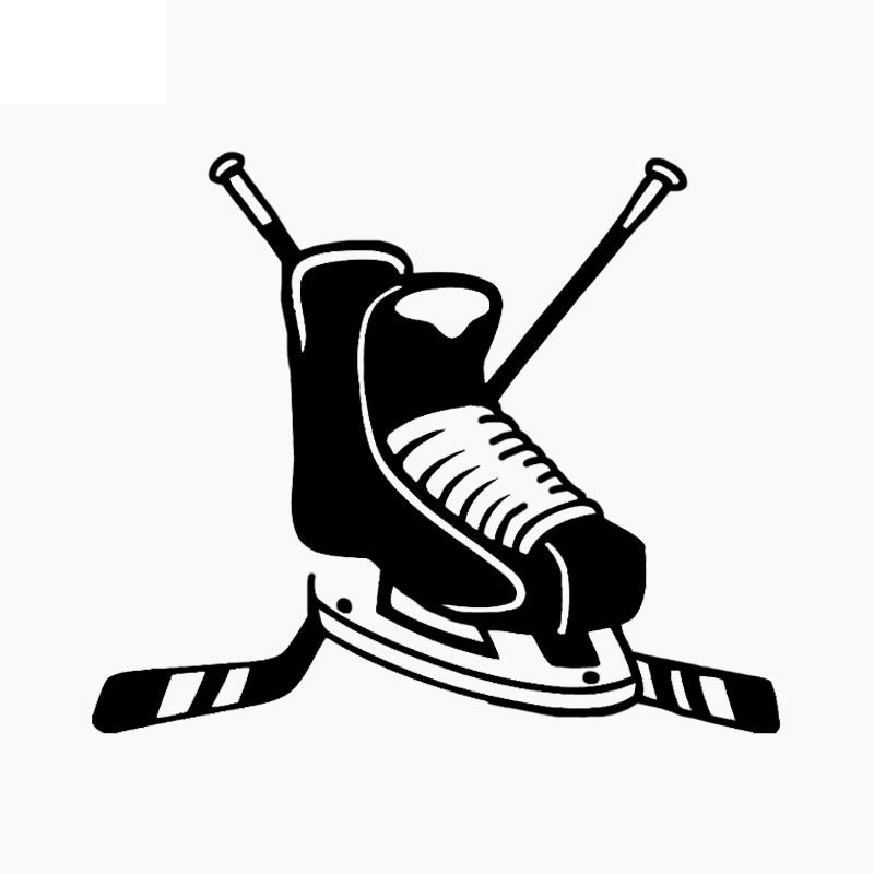 New Brand 55CM*46.4CM Hockey Wall Sticker Sitting Room The Bedroom PVC Extreme Sport W2-788