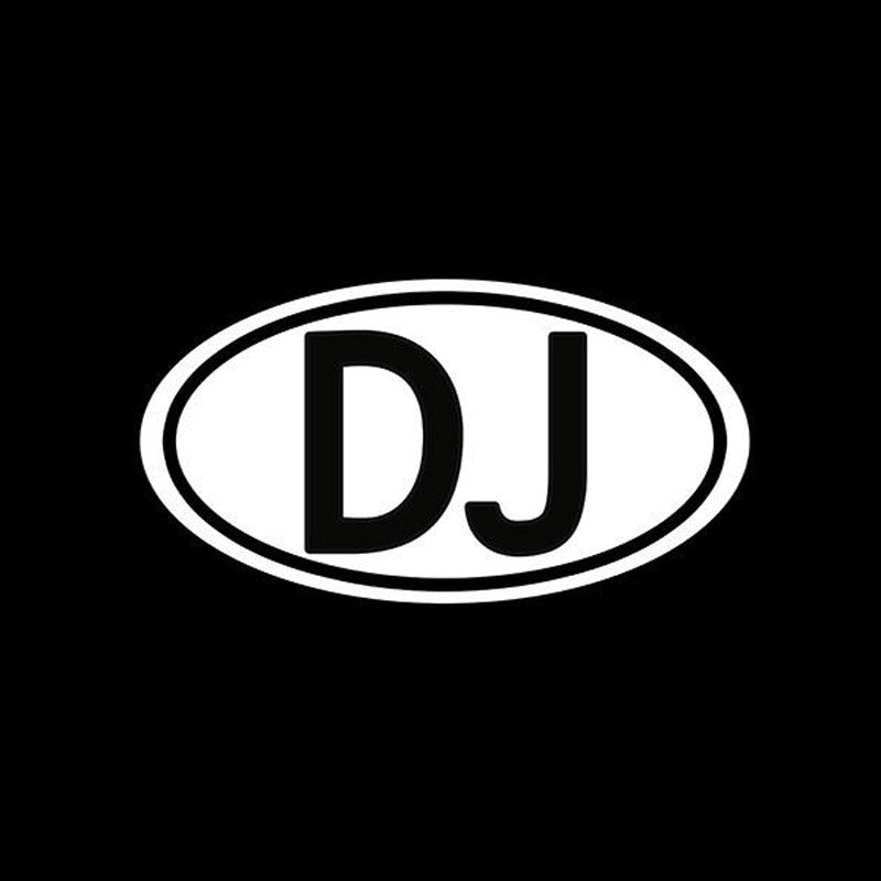 12.5cm*6.6cm Personality Letters DJ Music Window Decal Sticker C5-1168