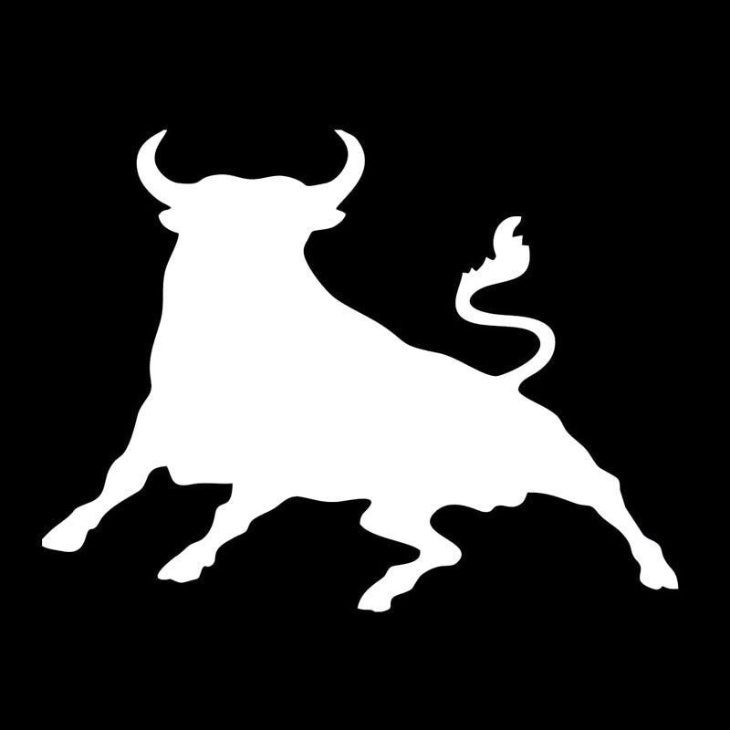 High-quality 14*10.6CM Spanish Bull Cool Vinyl Car Sticker Car Styling Waterproof Decals Black/Silver C9-1598