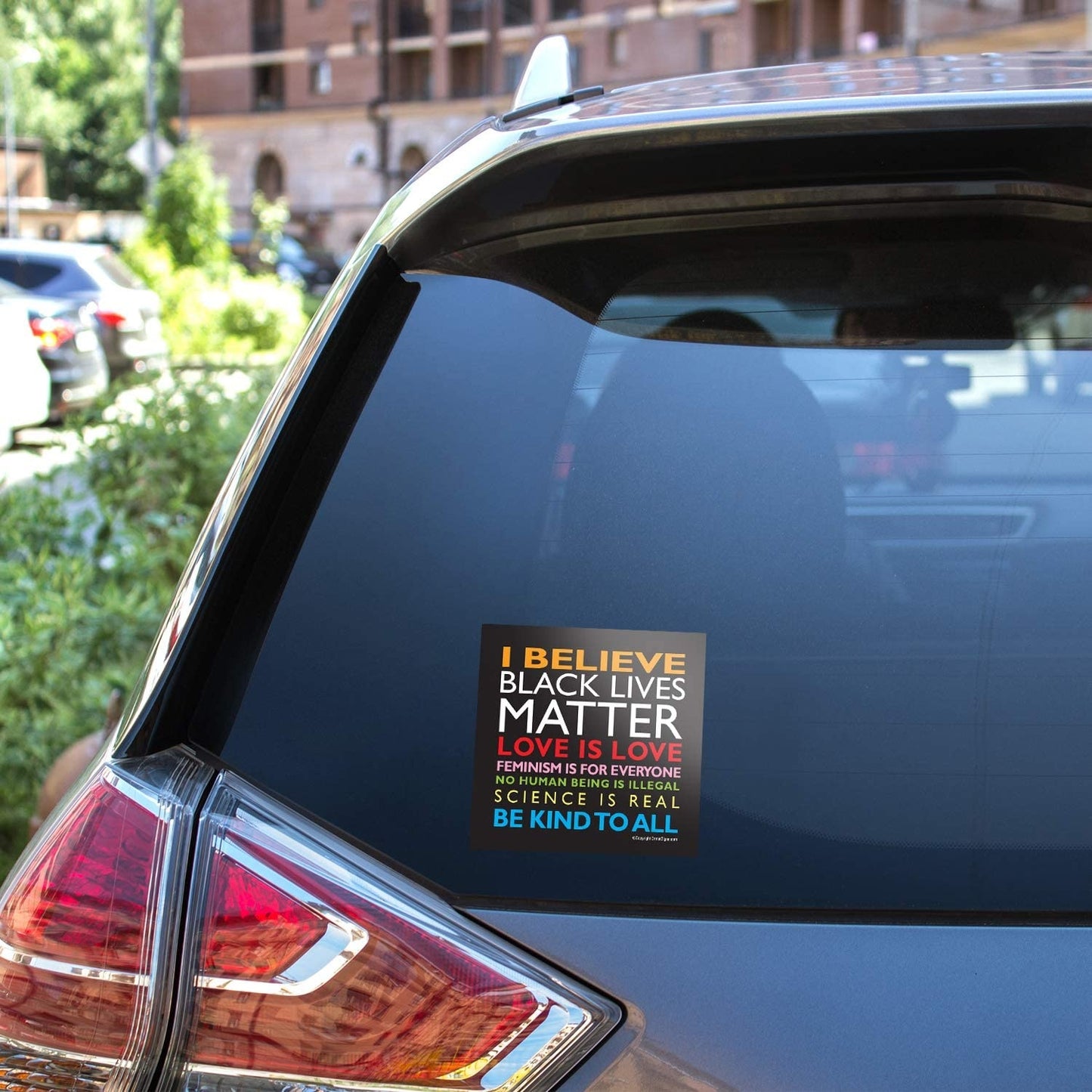 Black Lives Matter Bumper Sticker, 4 Inch, Black Lives Matter car Sticker 2 Pack Black Lives Matter car Decal