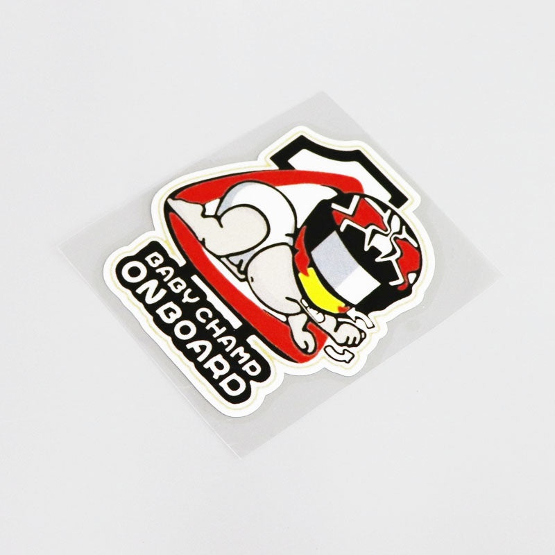 9.5CM*10.3CM Cartoon BABY ON BOARD PVC Waterproof Decal Car Sticker Decoration