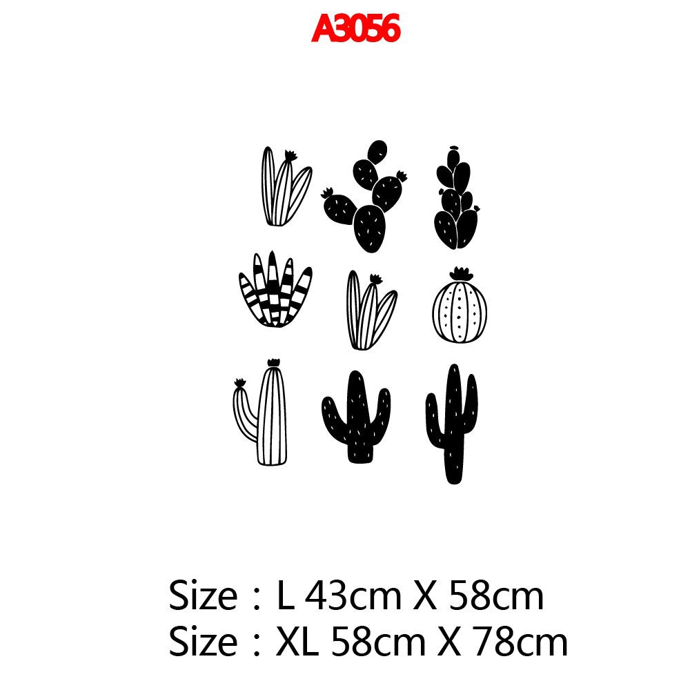 New Design Desert Plant Cactus Waterproof Wall Stickers Wall Art Decor Vinyl Wall Art Decals Sticker Mural