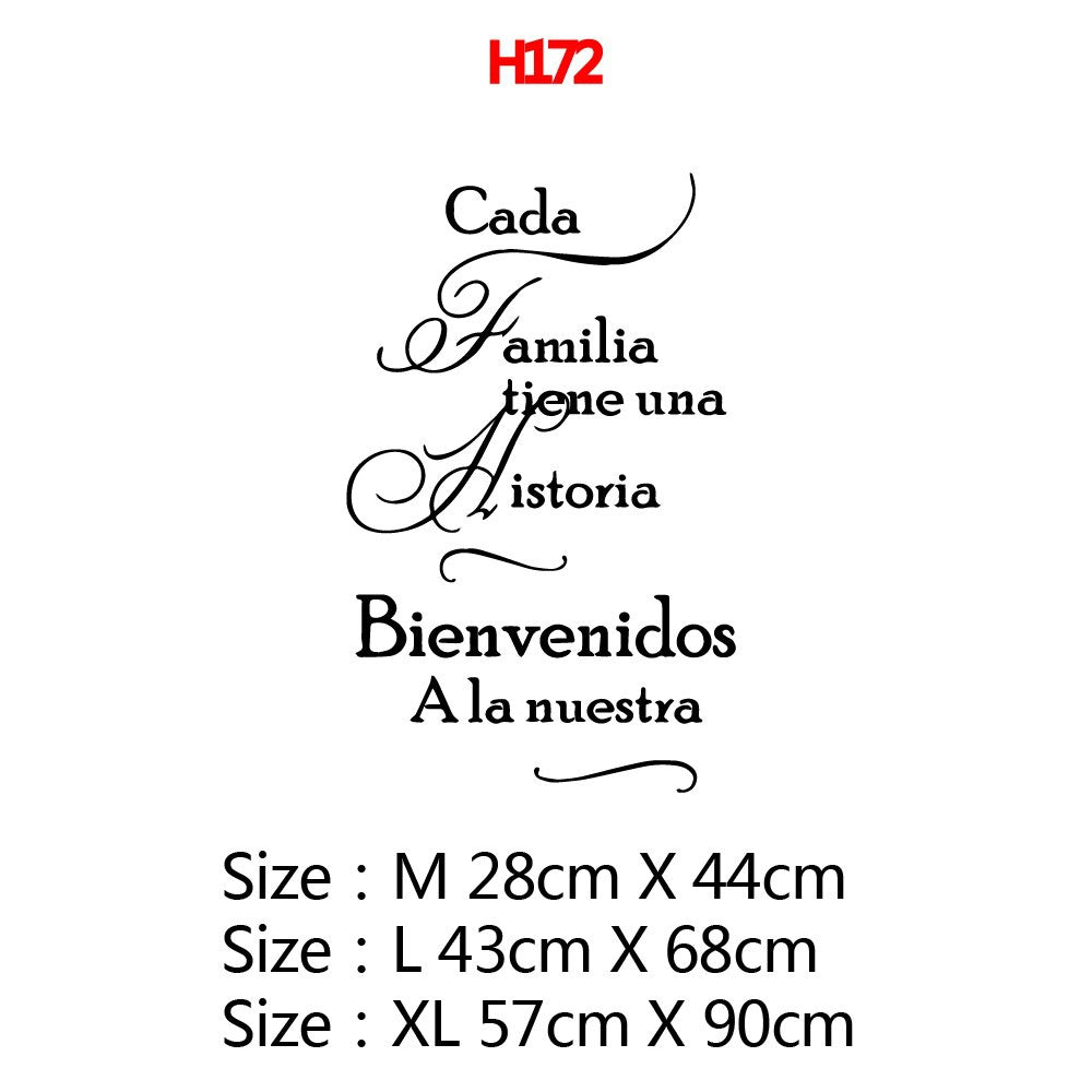 Spanish Quotes Home Decor Modern Acrylic Decoration Decor Living Room Bedroom Removable Home Decoration Accessories