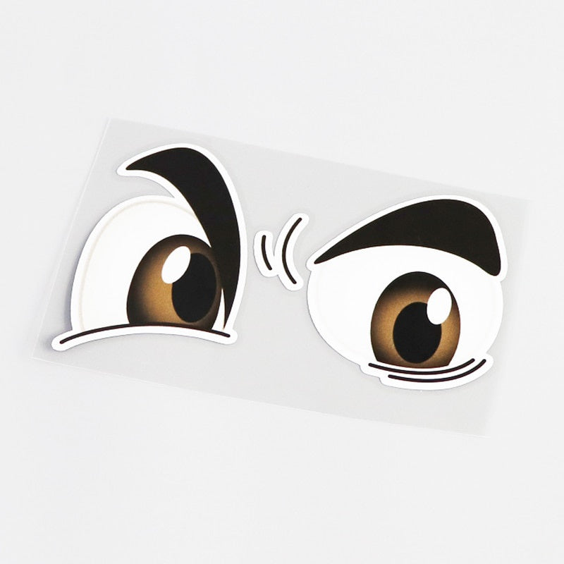 12.5CM*7.8CM Interesting Animals Eye Car-styling Car Sticker Decal PVC Accessories