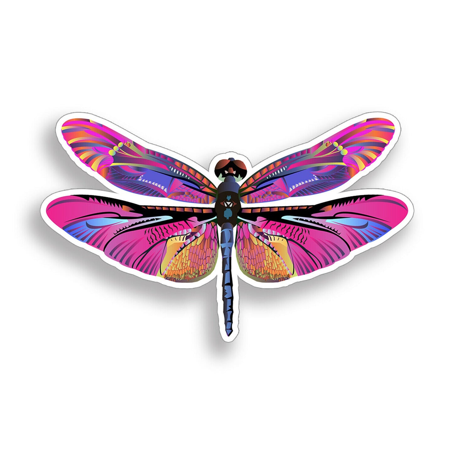 Pink Purple Dragonfly Sticker Dragon Fly Bug Laptop Cup Car Vehicle Window Decal