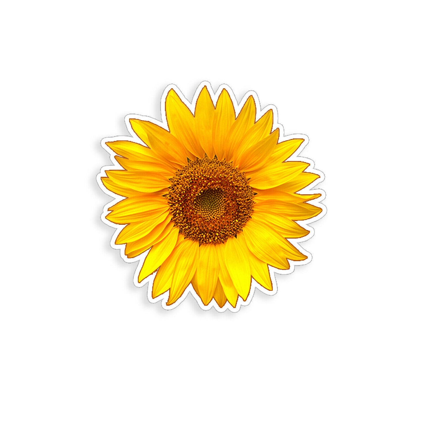 Sunflower Sticker Yellow Sun Flower Cup Laptop Car Vehicle Window Bumper Decal
