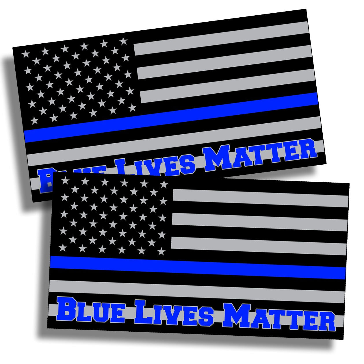 Blue Lives Matter Police Sticker USA Flag Line Car Vehicle Window Bumper Decals