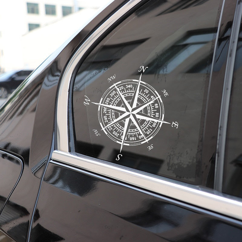 20cm*20cm NSWE Compass Nautical Navigate Vinyl Car-styling Decal Motorcycle Car Sticker S6-3504
