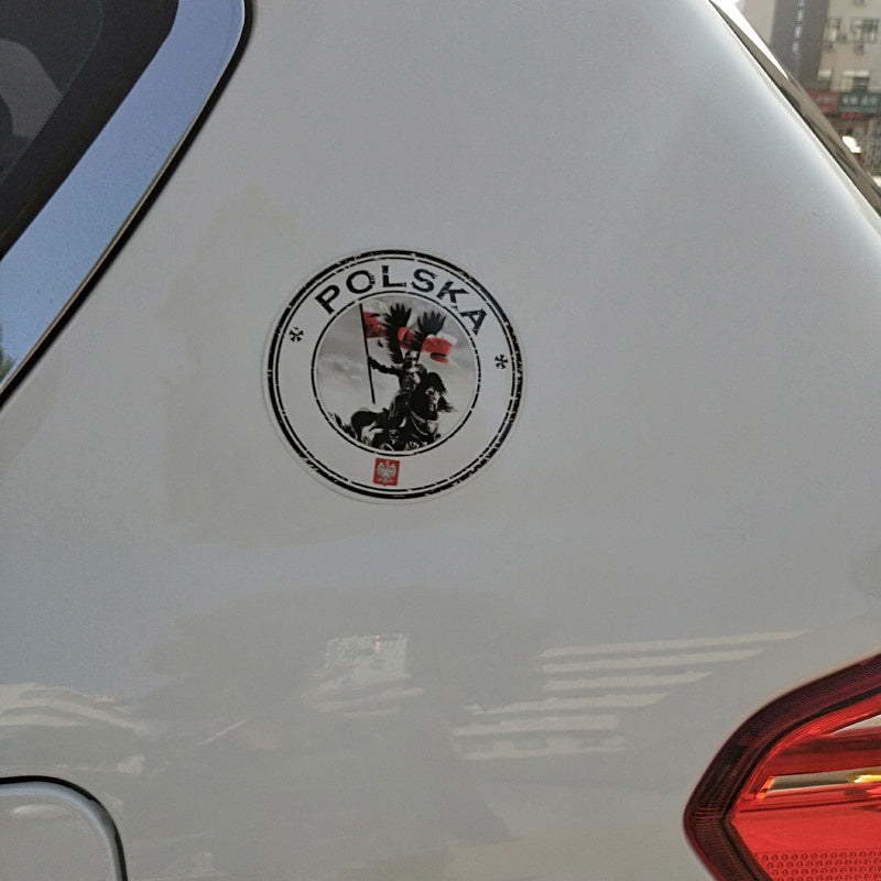 11.2CM*11.2CM Accessories Round Poland Polska Husarz Decal Car Sticker