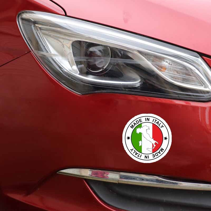 10.9CM*10.9CM Personality Made In Italy Map Decal Car Sticker Flag Car Accessories