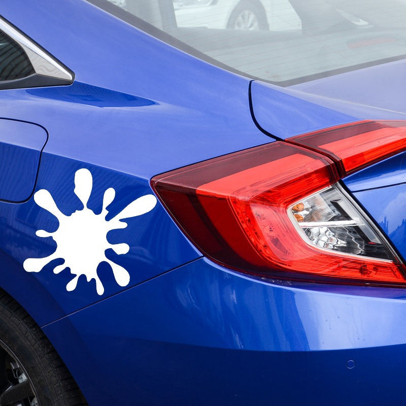 16.4X16.4CM Paint Stain Funny Scratch Occlusion Vinyl Decal Car Bumper Sticker C25-0420