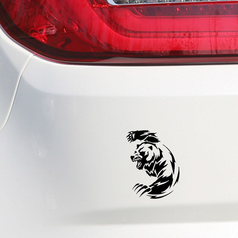 11.9*14.8CM Angry Bear Animals Car Sticker Vinyl Decoration Bumper Window C12-0394