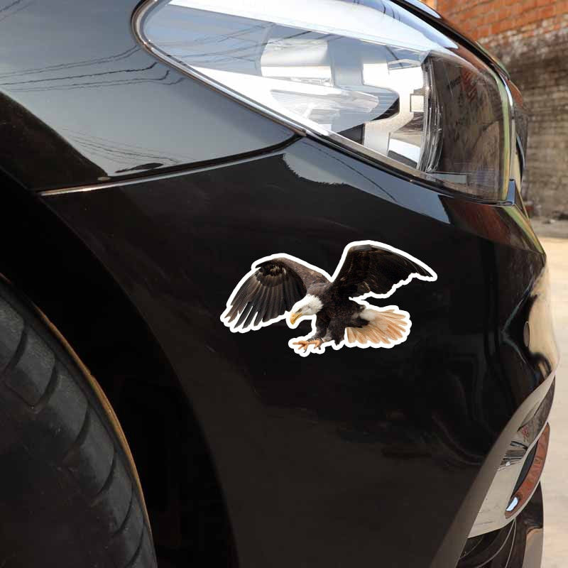 17.7CM*9.2CM Flying Fierce Eagle PVC High Quality Car Sticker