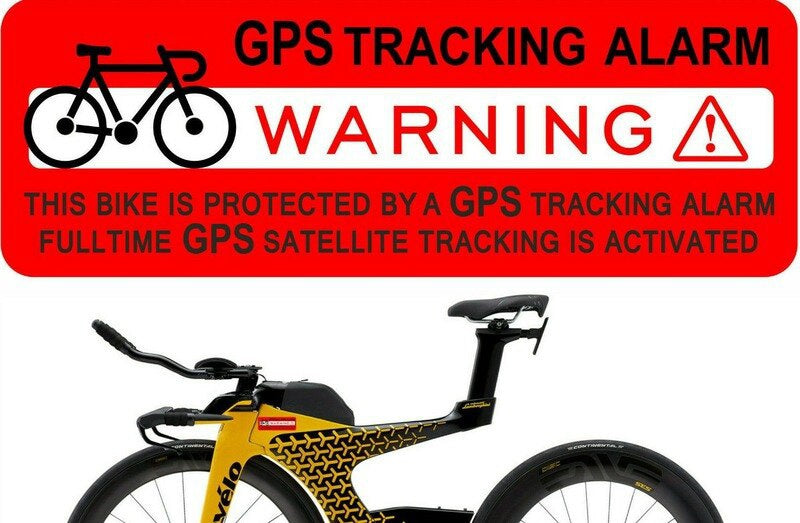 80mm*28mm GPS Tracking Alarm Warning Stickers Bicycle Bike Theft Prevention Security