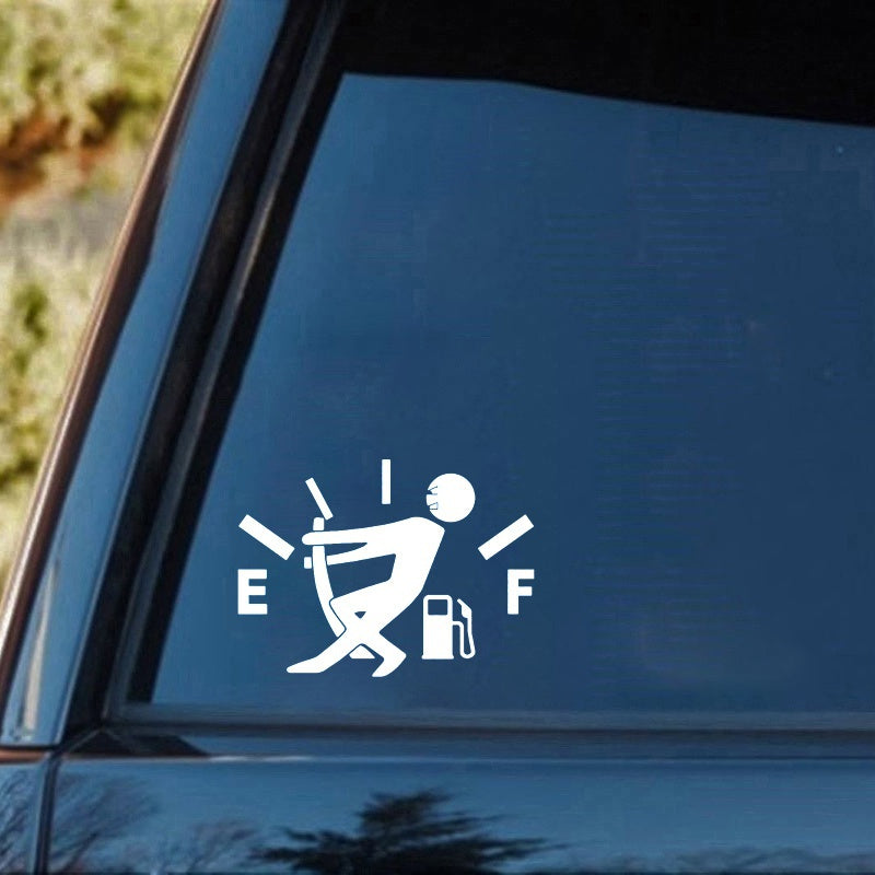 Car Sticker High Gas Consumption Decal Fuel Gage Empty Vinyl fun Personality Car Stickers Decal Car Styling